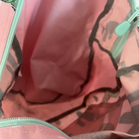 Cactus pink and blue book-bag - Picture 3 of 4